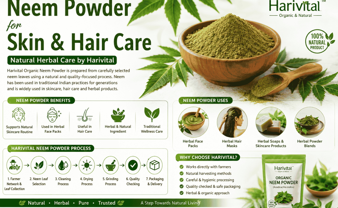 Neem Powder for Skin,Neem Powder for Hair,Neem Powder Benefits, Neem Powder Uses