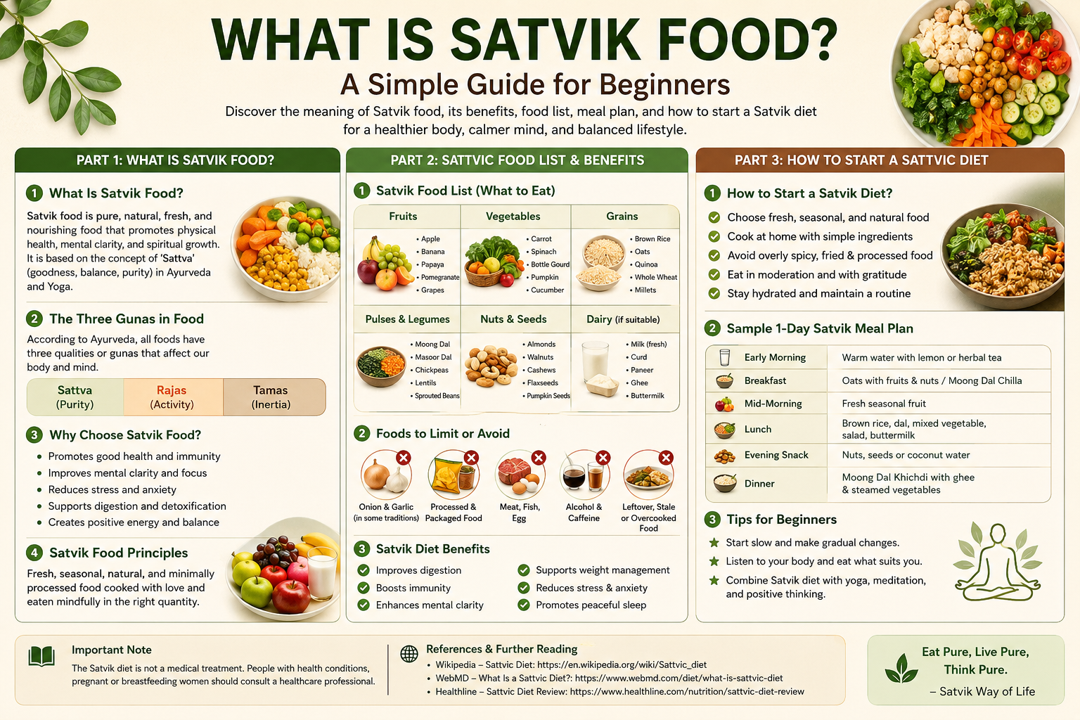 What Is Sattvik Food? A Simple Guide to the Sattvic Diet for Beginners