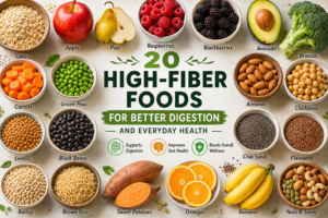 20 High-Fiber Foods and Natural Fiber-Rich Foods for Better Digestion and Everyday Health