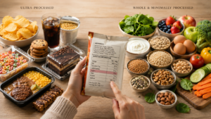 Ultra-processed foods vs healthy whole foods for better health