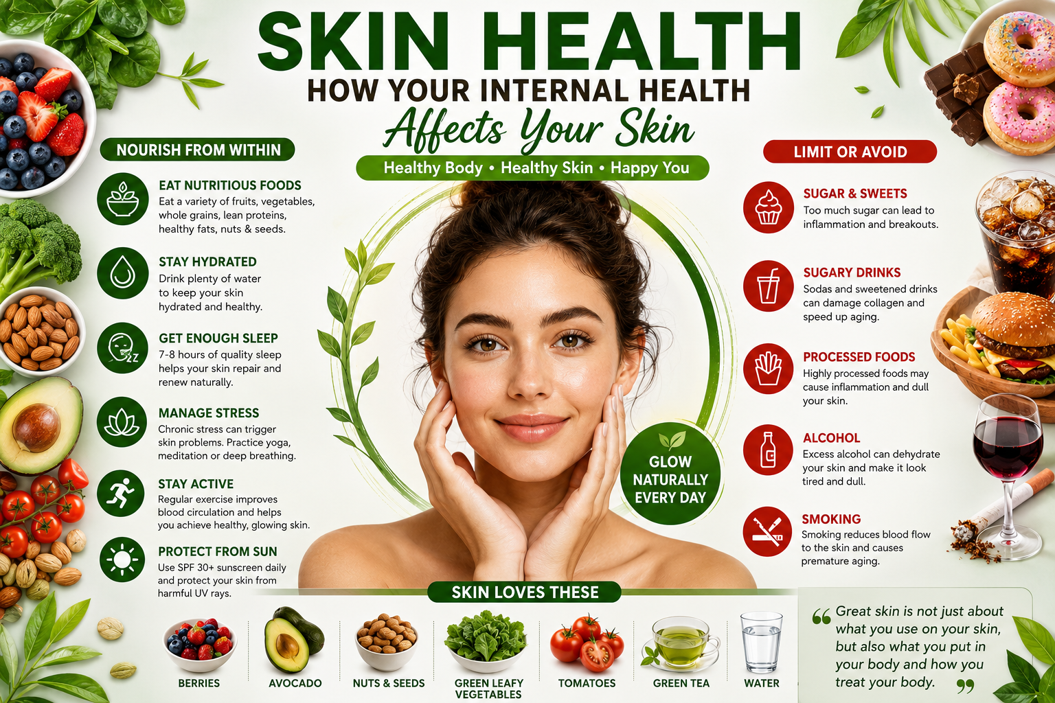 Skin Health healthy skin nutrition and lifestyle guide