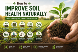 How to improve soil health naturally with compost, mulch, cover crops and crop rotation