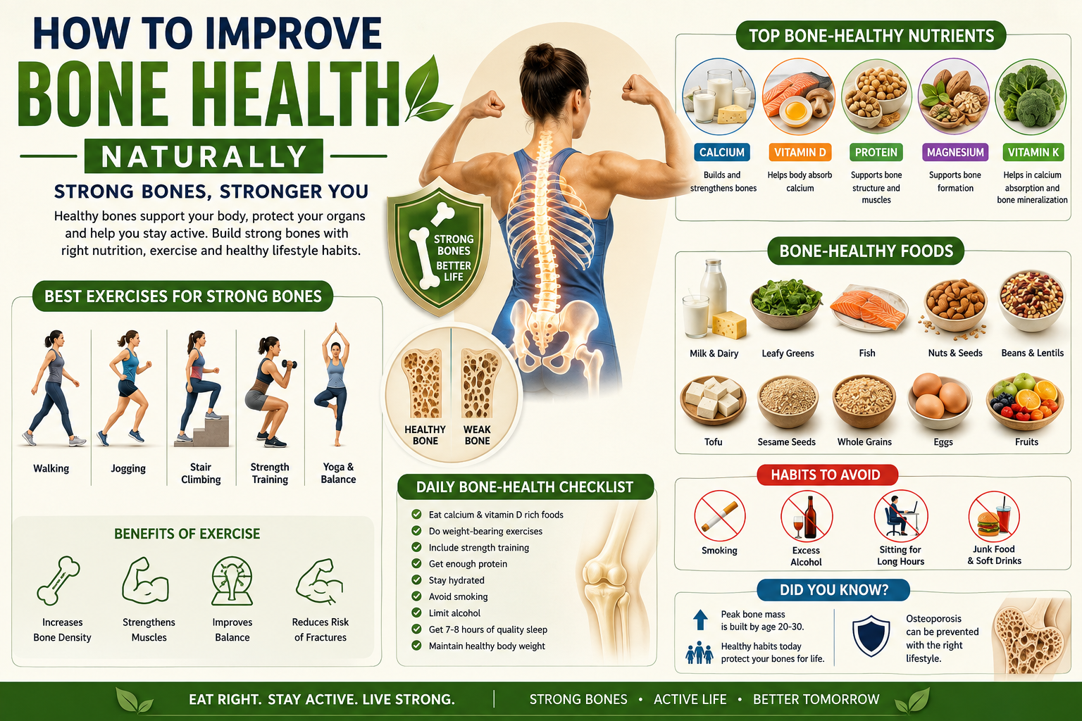 Bone health and natural ways to improve bone health